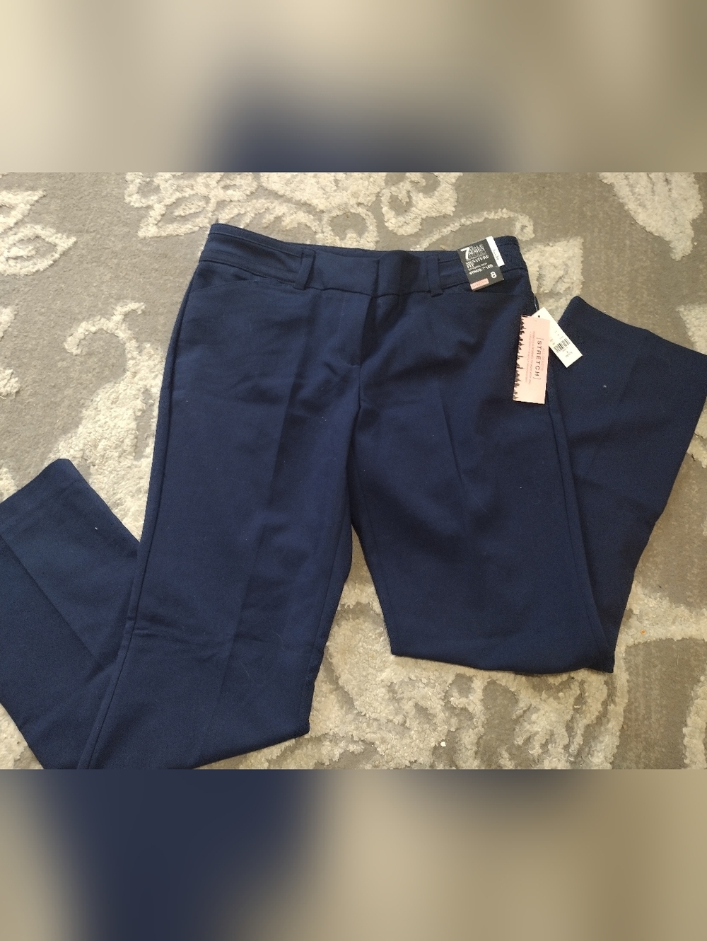 NEW NY&co Navy Straight Leg Pants